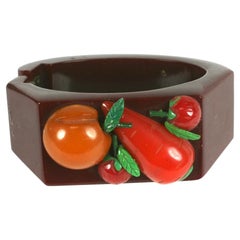 Vintage Bakelite Hinged Vegetable Market Cuff