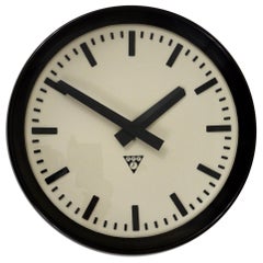 Used Bakelite Industrial Factory or Train Station Wall Clock from the 1940s