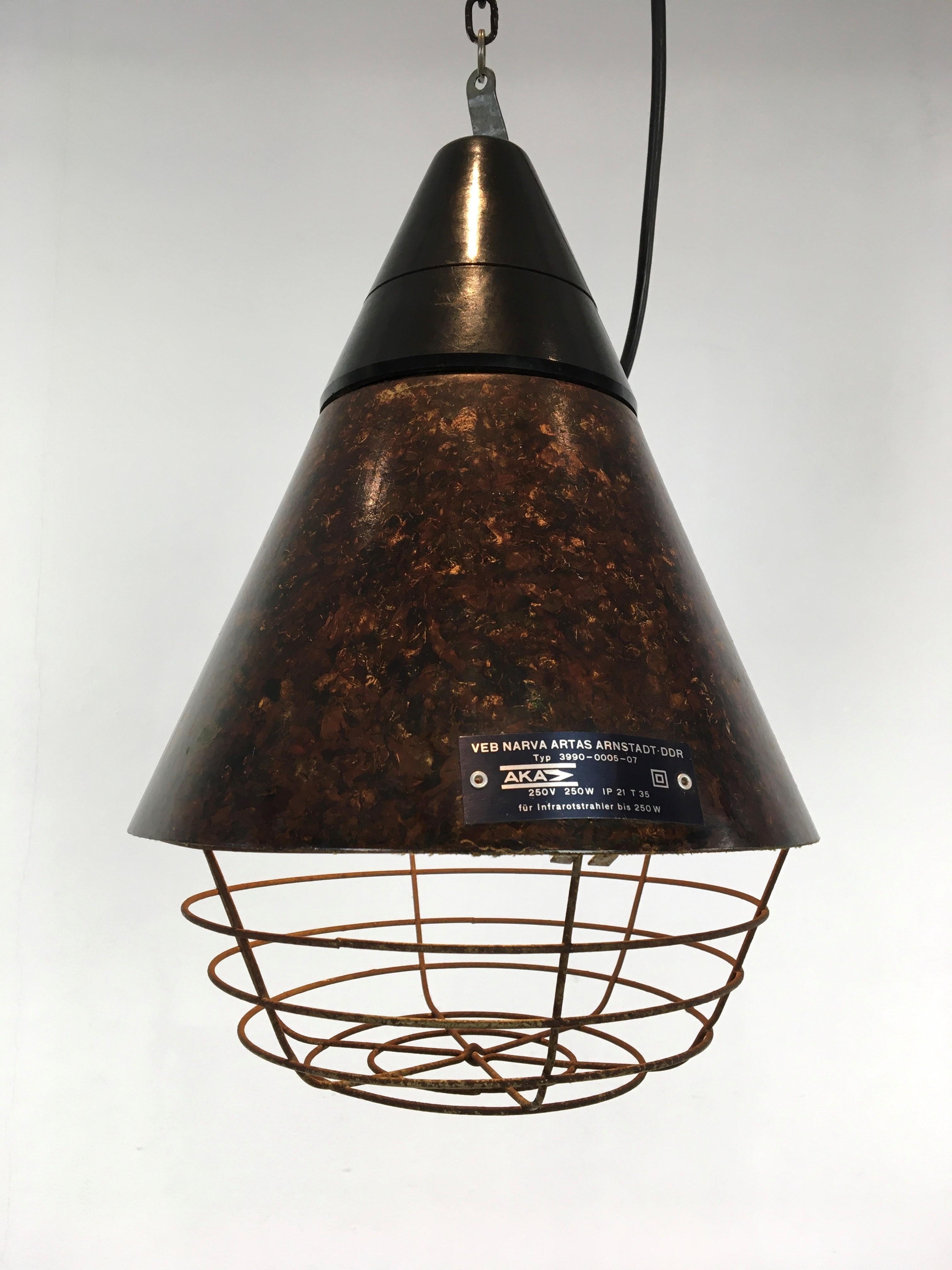 Bakelite Industrial Pendant Light, Germany, 1960s For Sale 1