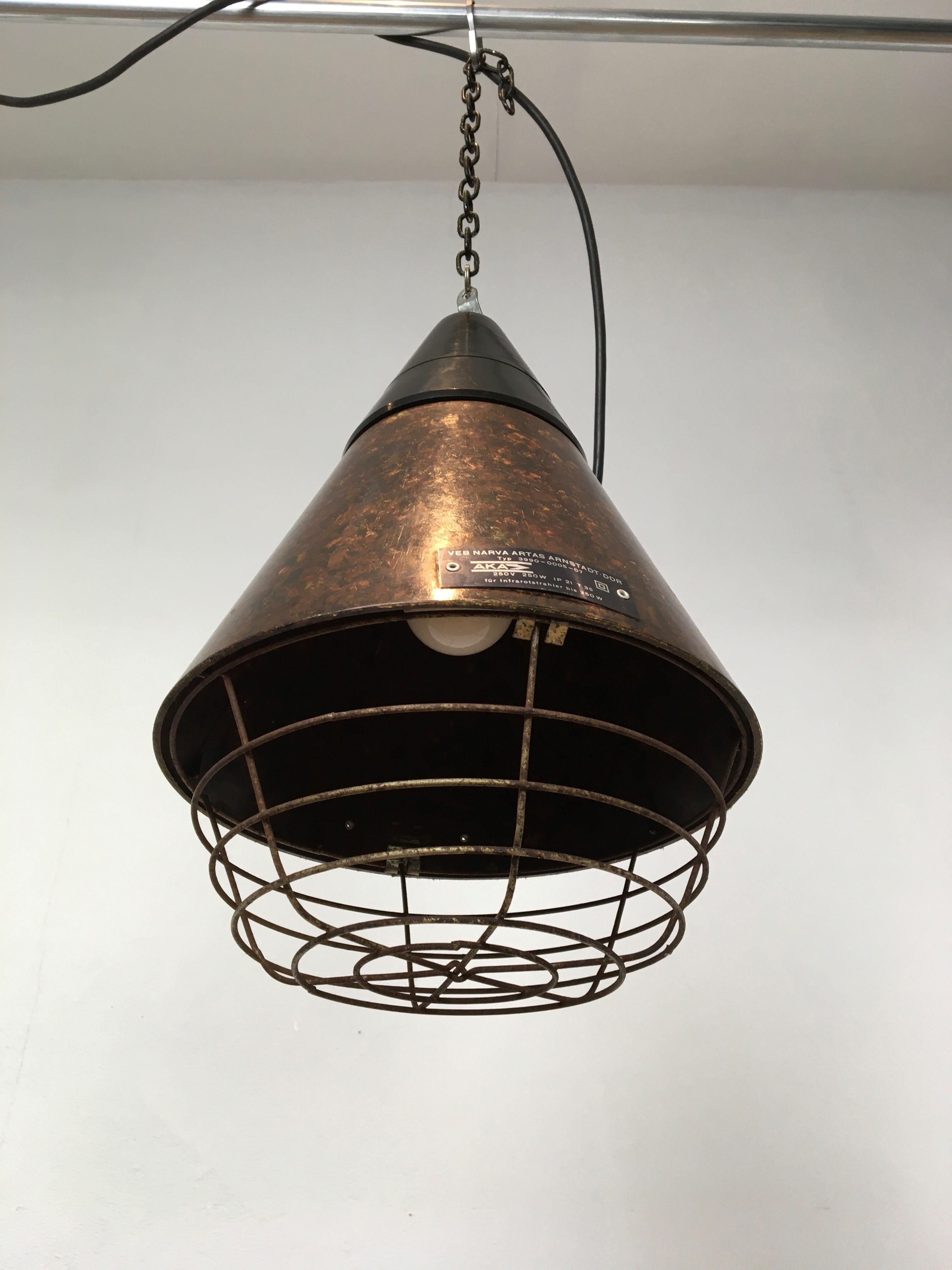 Bakelite Industrial Pendant Light, Germany, 1960s 4