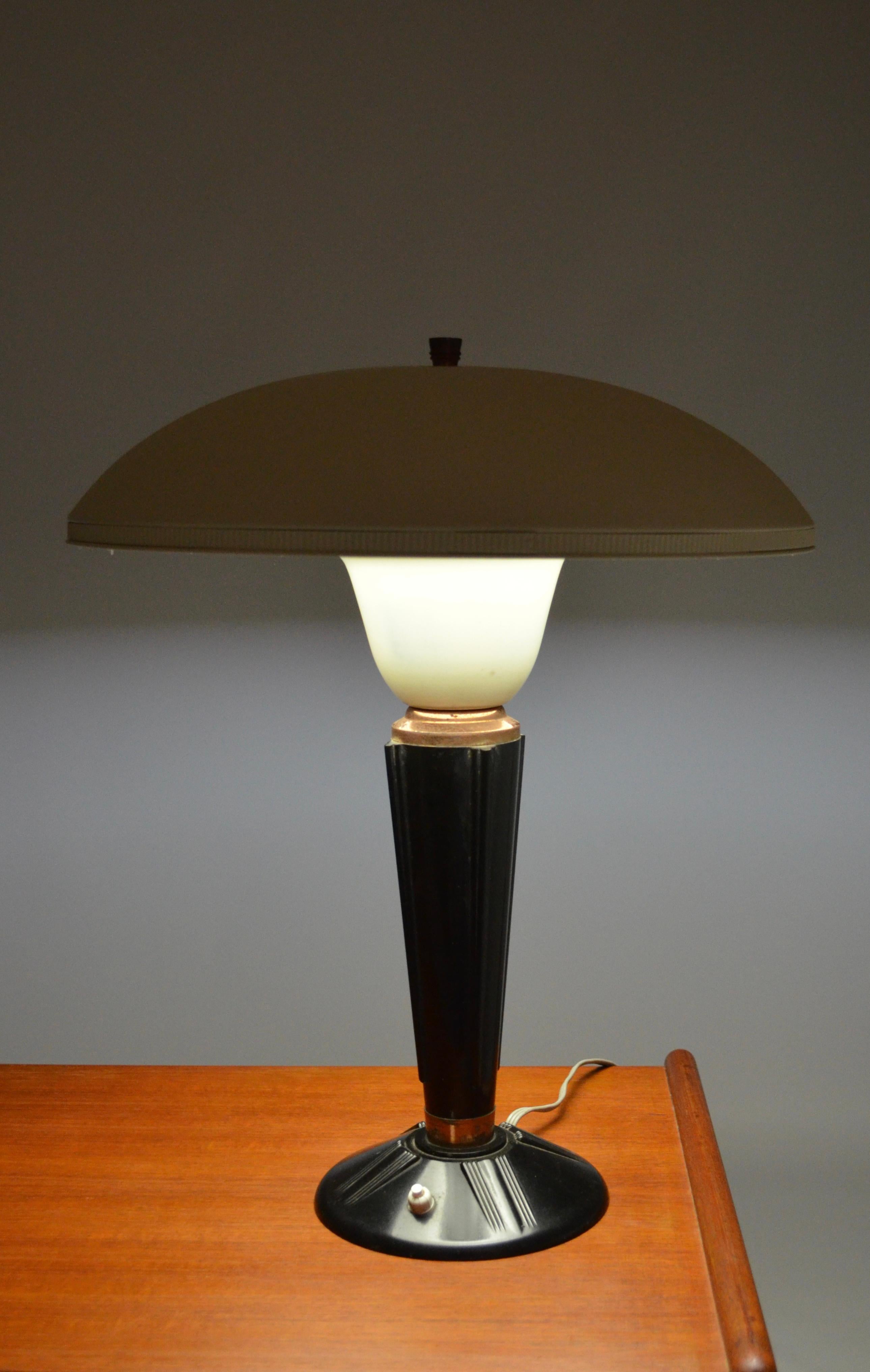Bakelite lamp, model 320, Jumo brand, France, 1940s For Sale 1