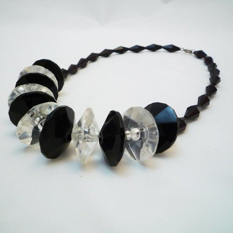 black bakelite necklace