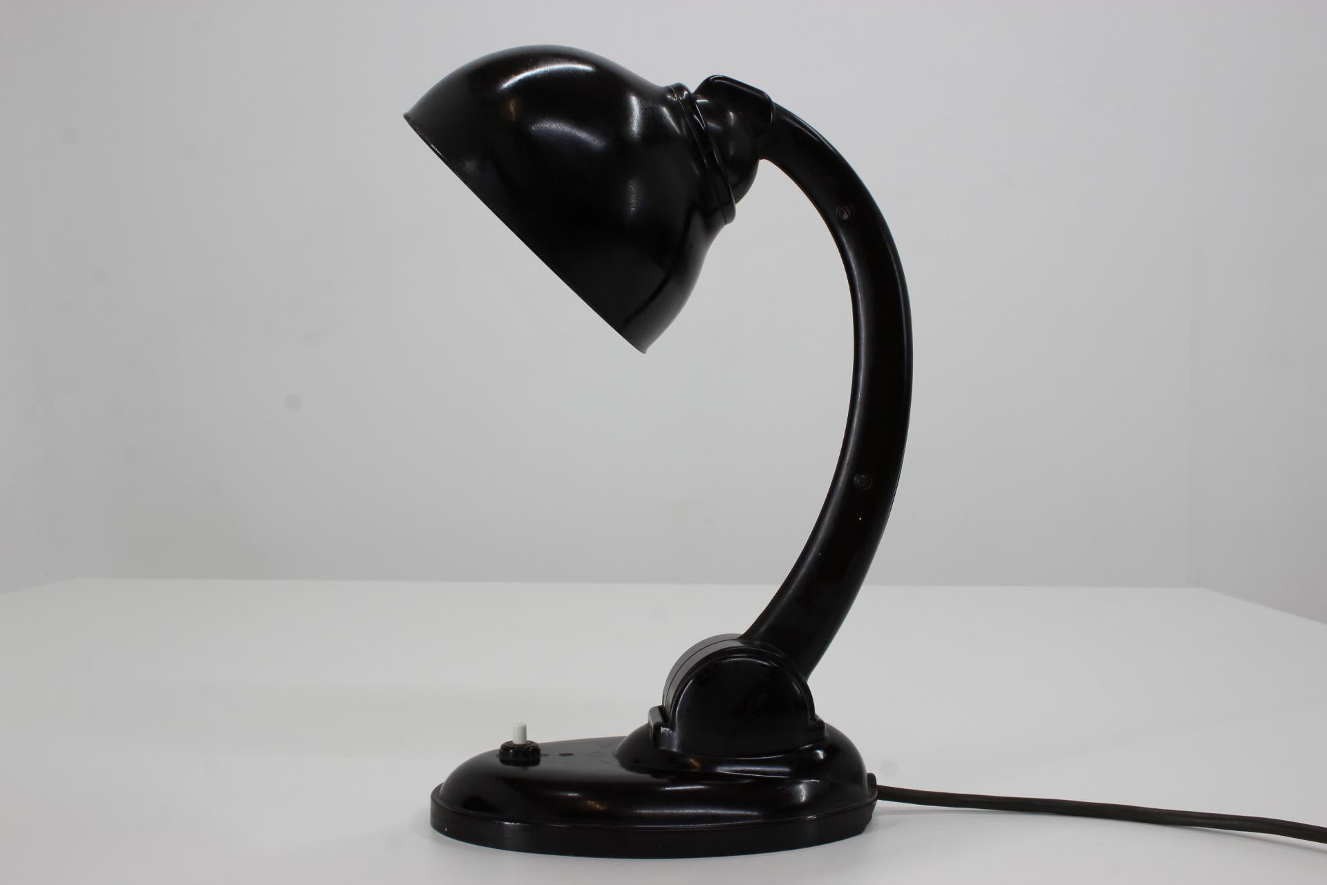 Czech Bakelite Table Lamp, 1930s