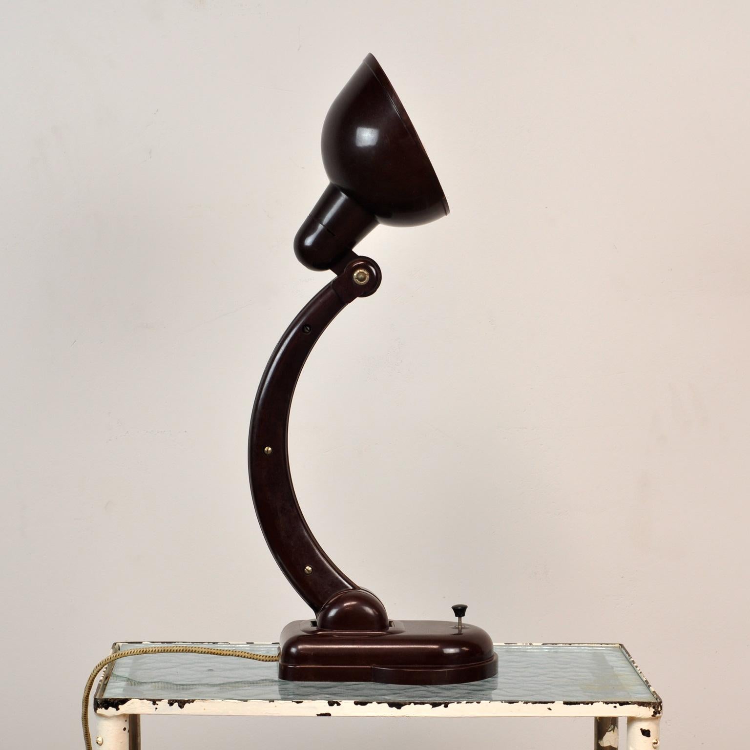 German Bakelite Table Lamp by Christian Dell for Heinrich Römmler, 1930s