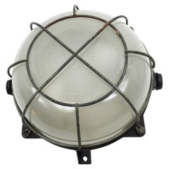 Bakelite Wall or Ceiling Industrial Lamp from 1940s