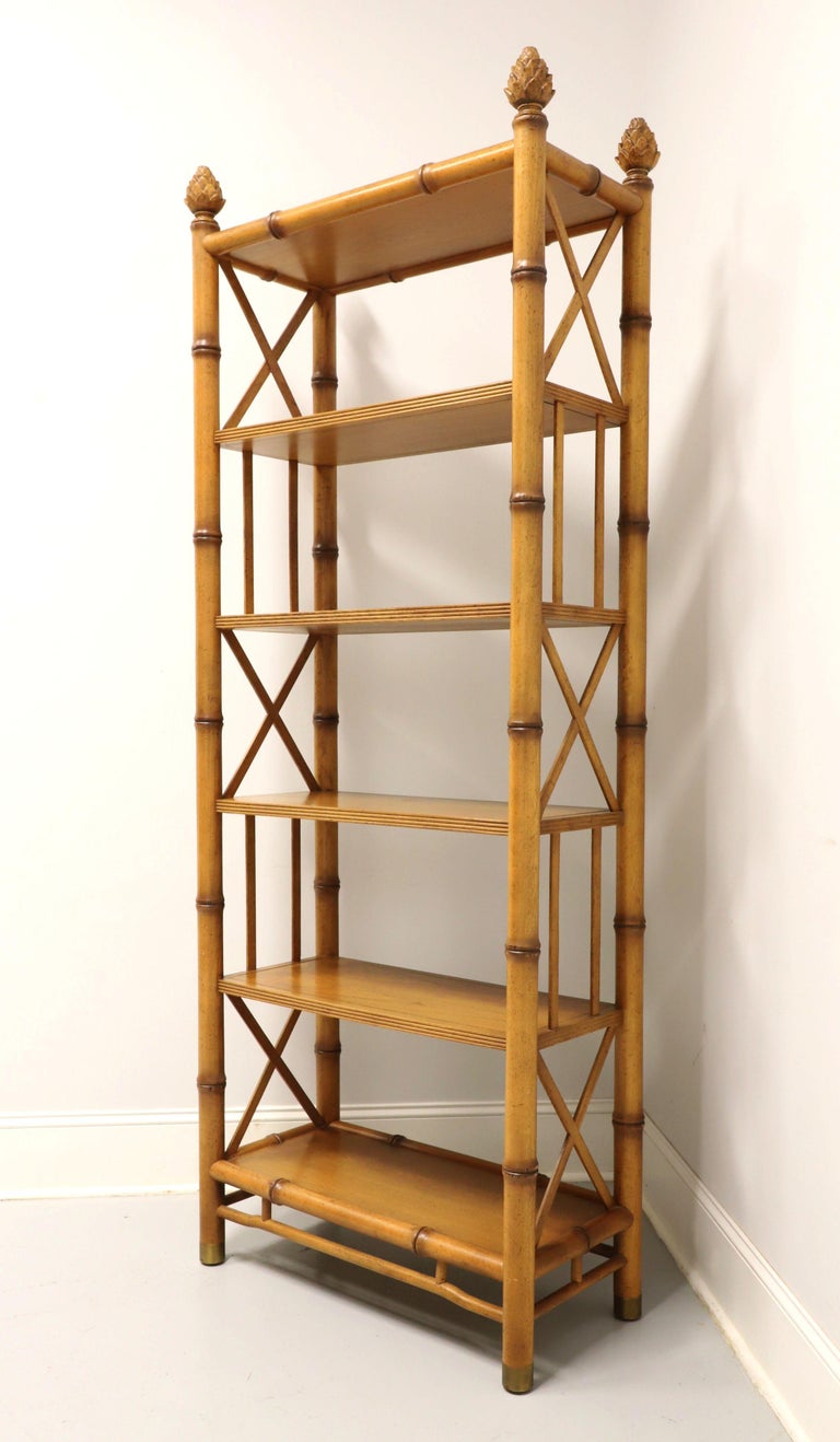 BAKER 1960's Faux Bamboo Etagere Display Shelving Unit - A For Sale at ...