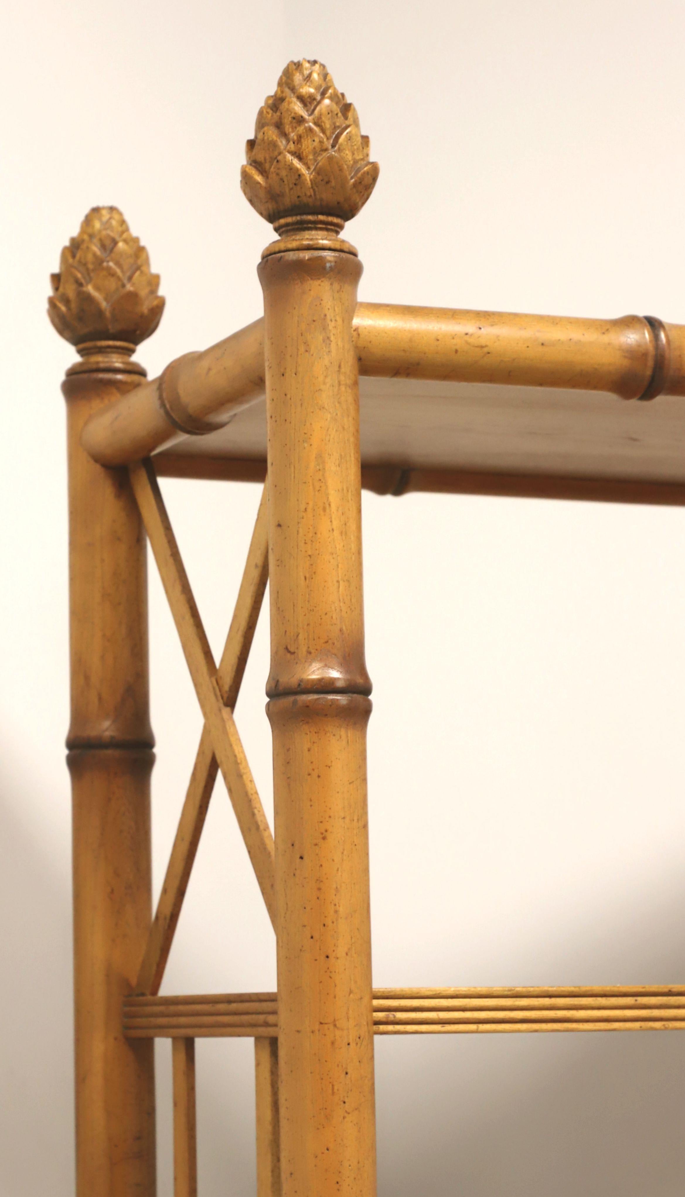BAKER 1960's Faux Bamboo Etagere Display Shelving Unit - B In Good Condition In Charlotte, NC