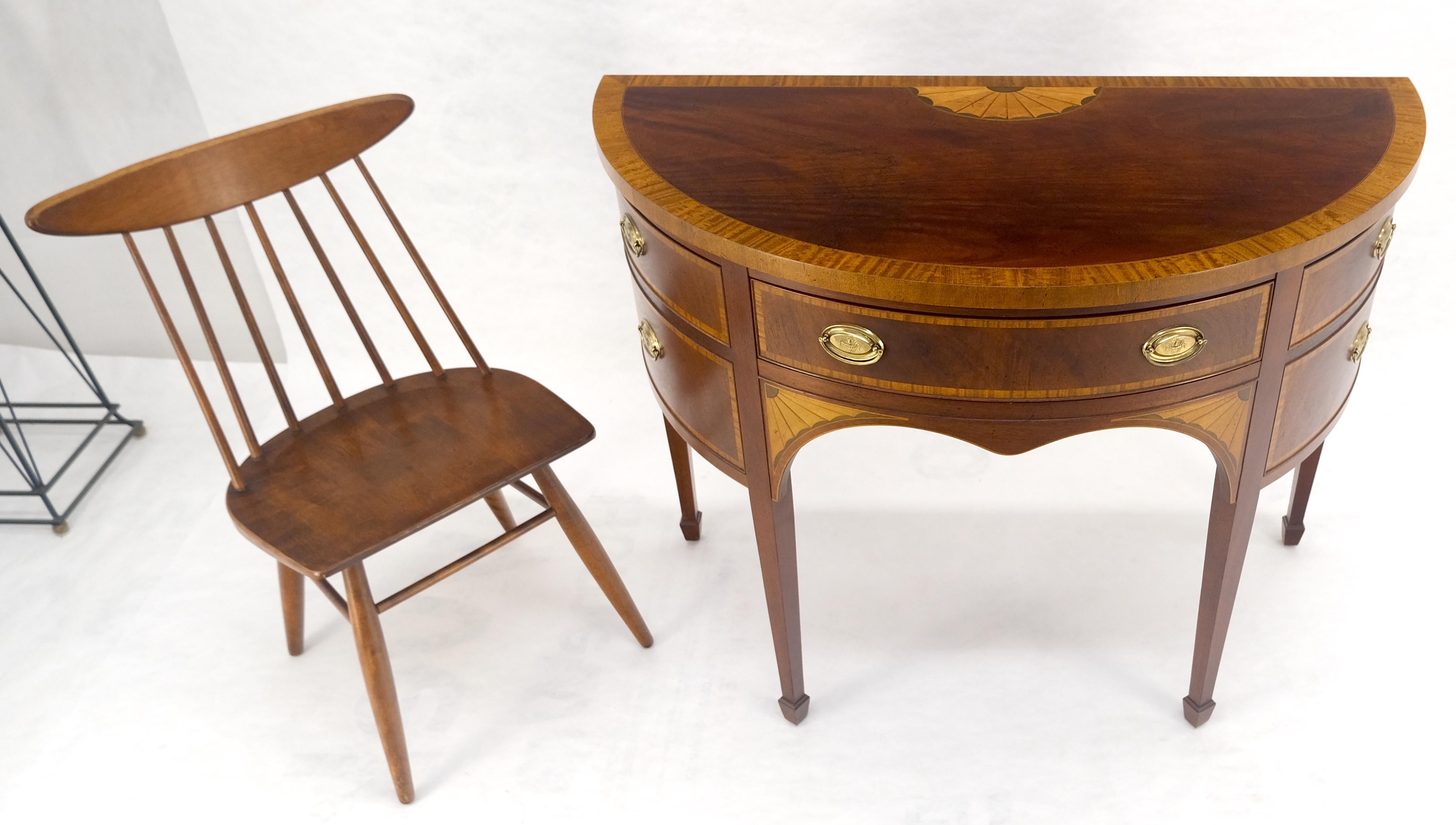 Credenza Feder Baker a fasce intarsiate Demi Lune MINT! in vendita 3