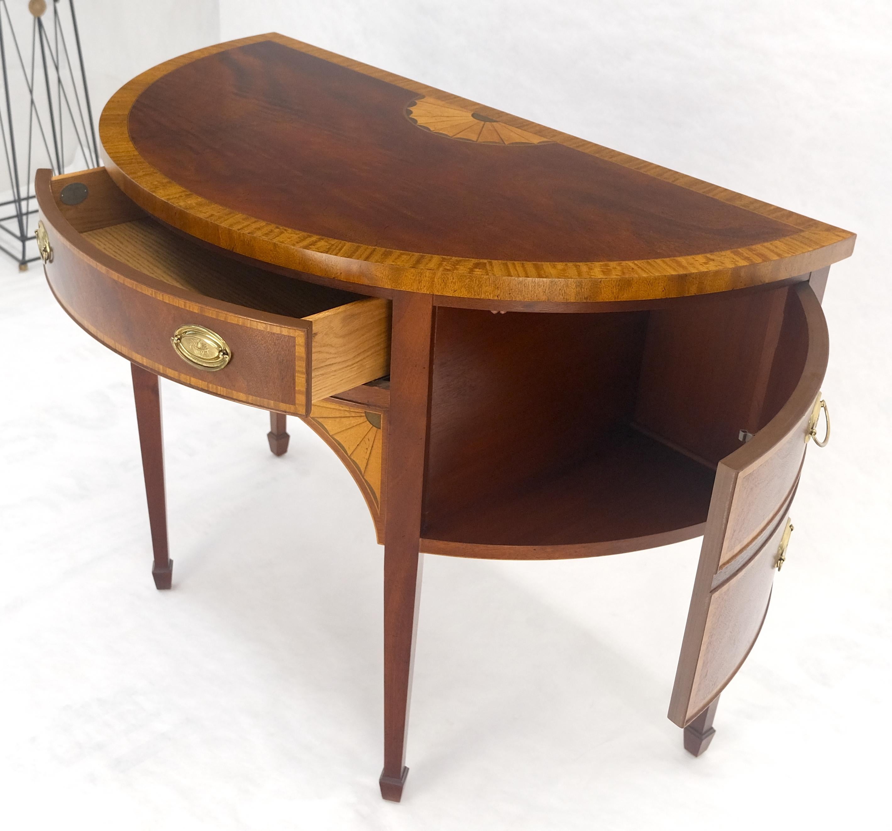 Credenza Feder Baker a fasce intarsiate Demi Lune MINT! in vendita 5