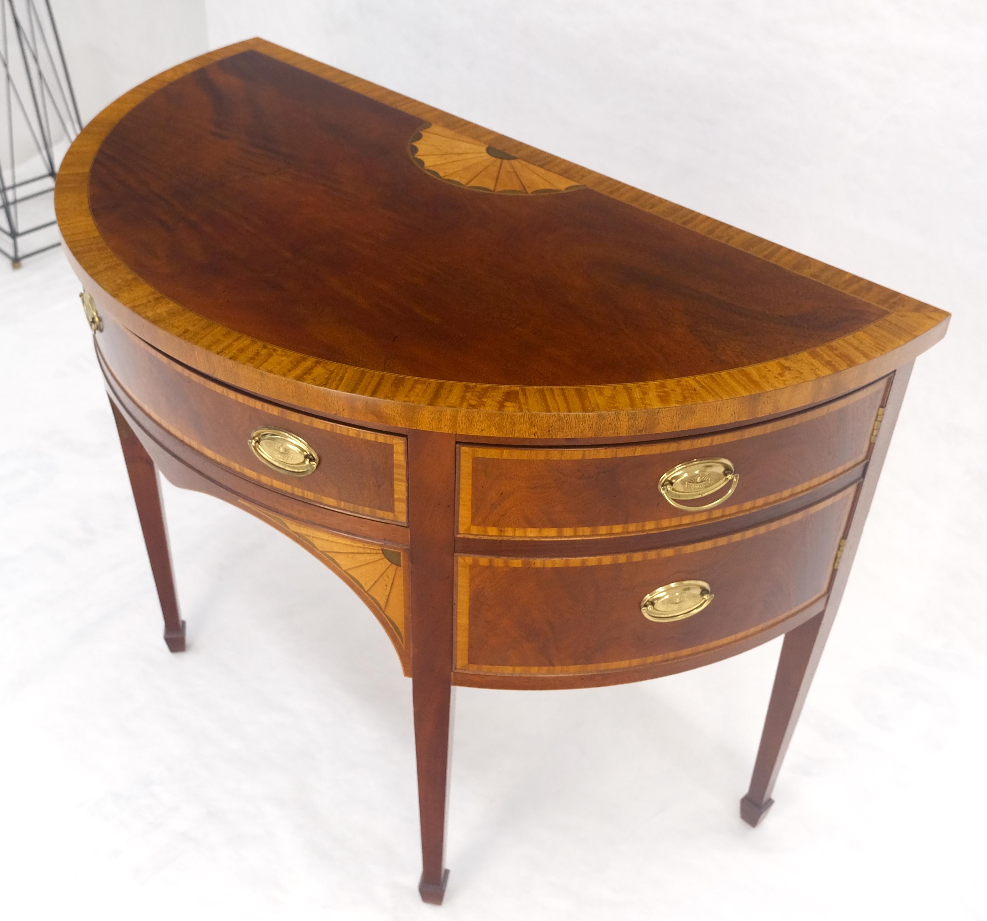 Credenza Feder Baker a fasce intarsiate Demi Lune MINT! in vendita 6