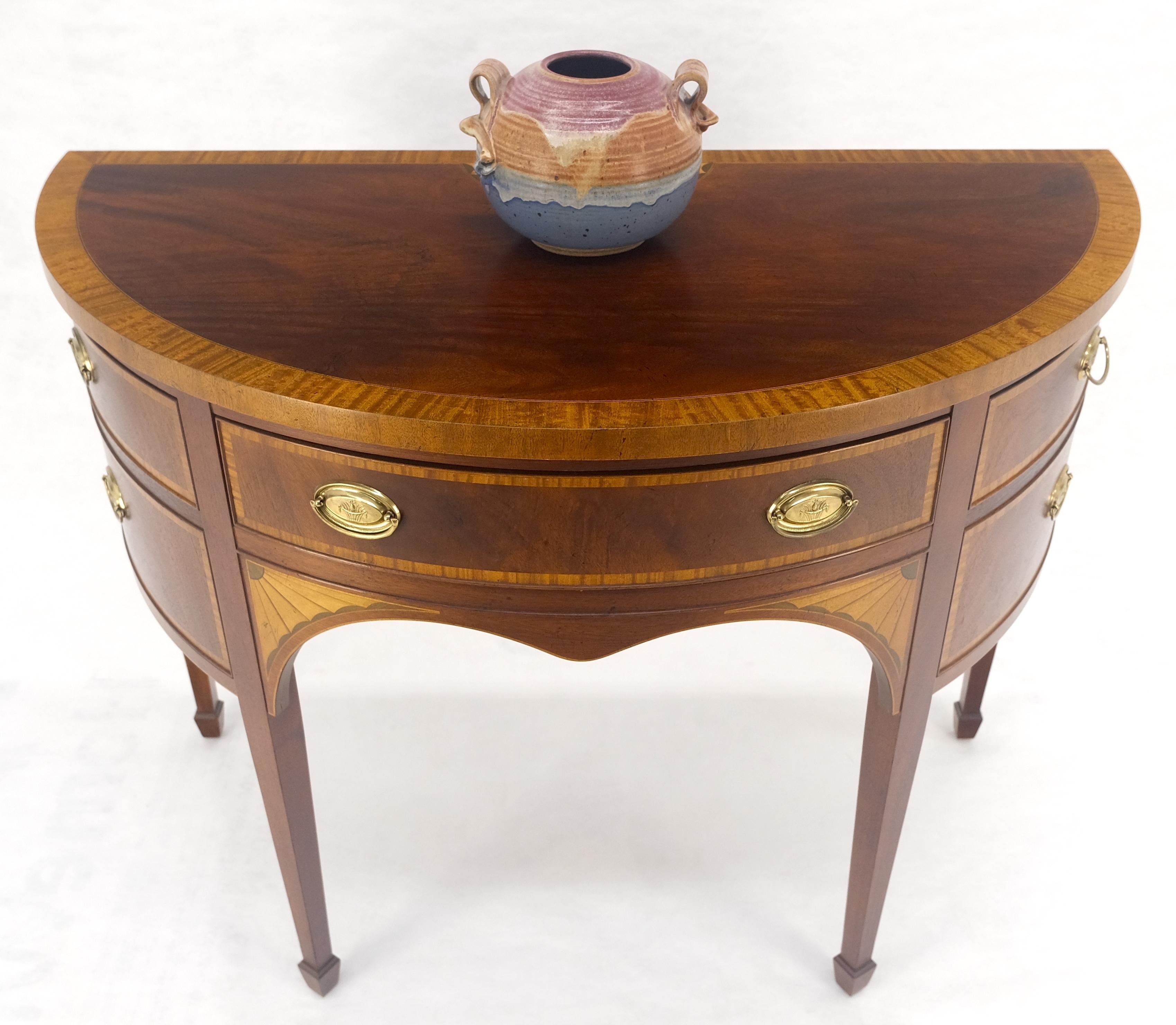 Credenza Feder Baker a fasce intarsiate Demi Lune MINT! in vendita 8