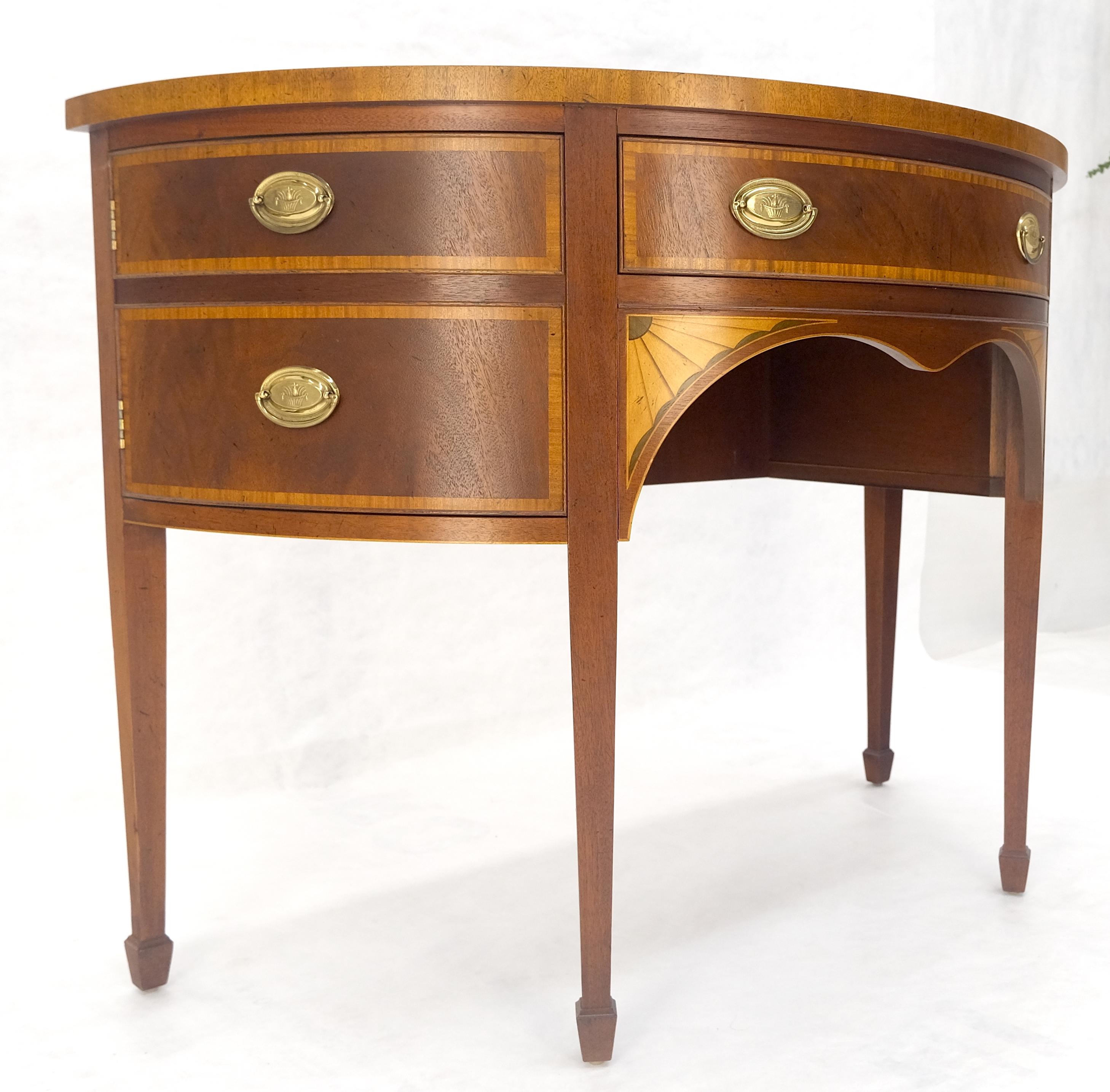 Credenza Feder Baker a fasce intarsiate Demi Lune MINT! in vendita 10