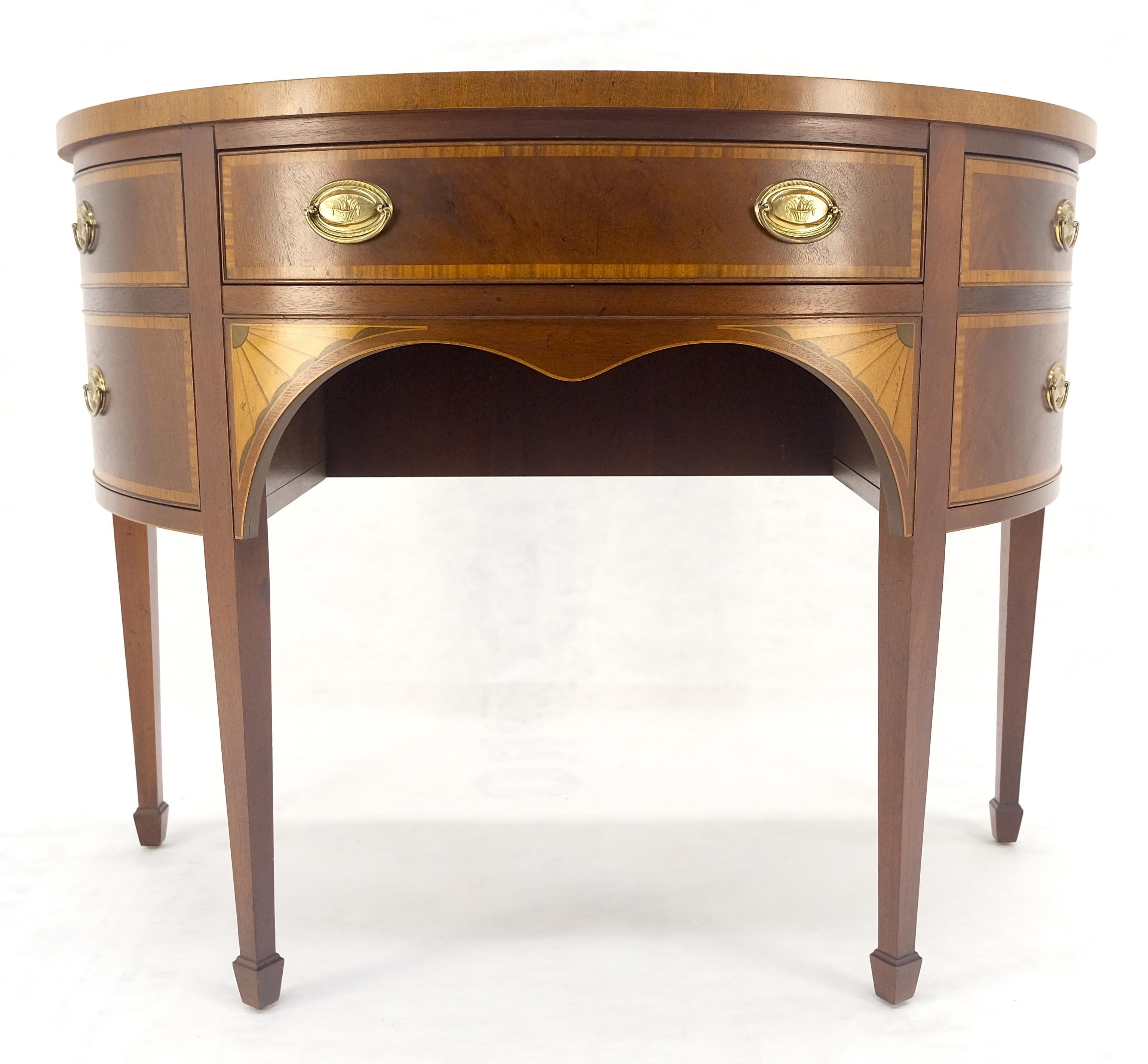 Credenza Feder Baker a fasce intarsiate Demi Lune MINT! in vendita 1