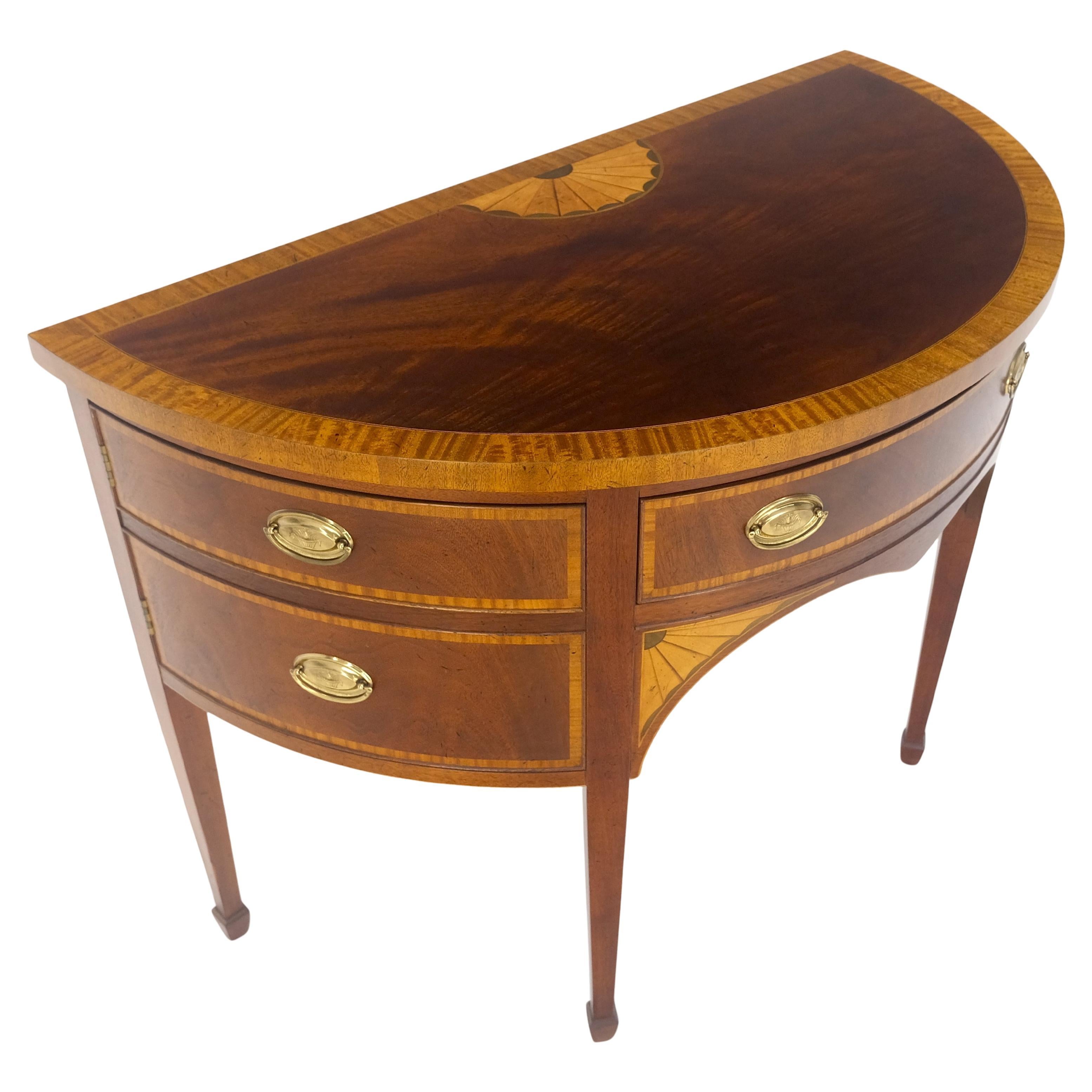 Credenza Feder Baker a fasce intarsiate Demi Lune MINT! in vendita