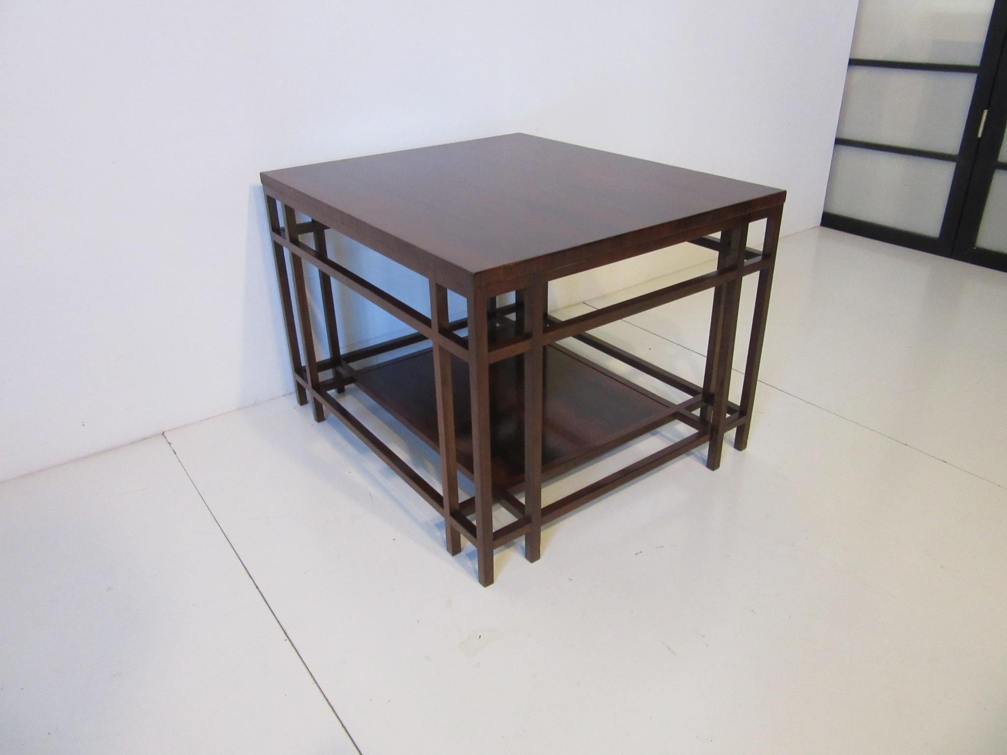 Baker Brazilian Rose Wood Side / End Table 1