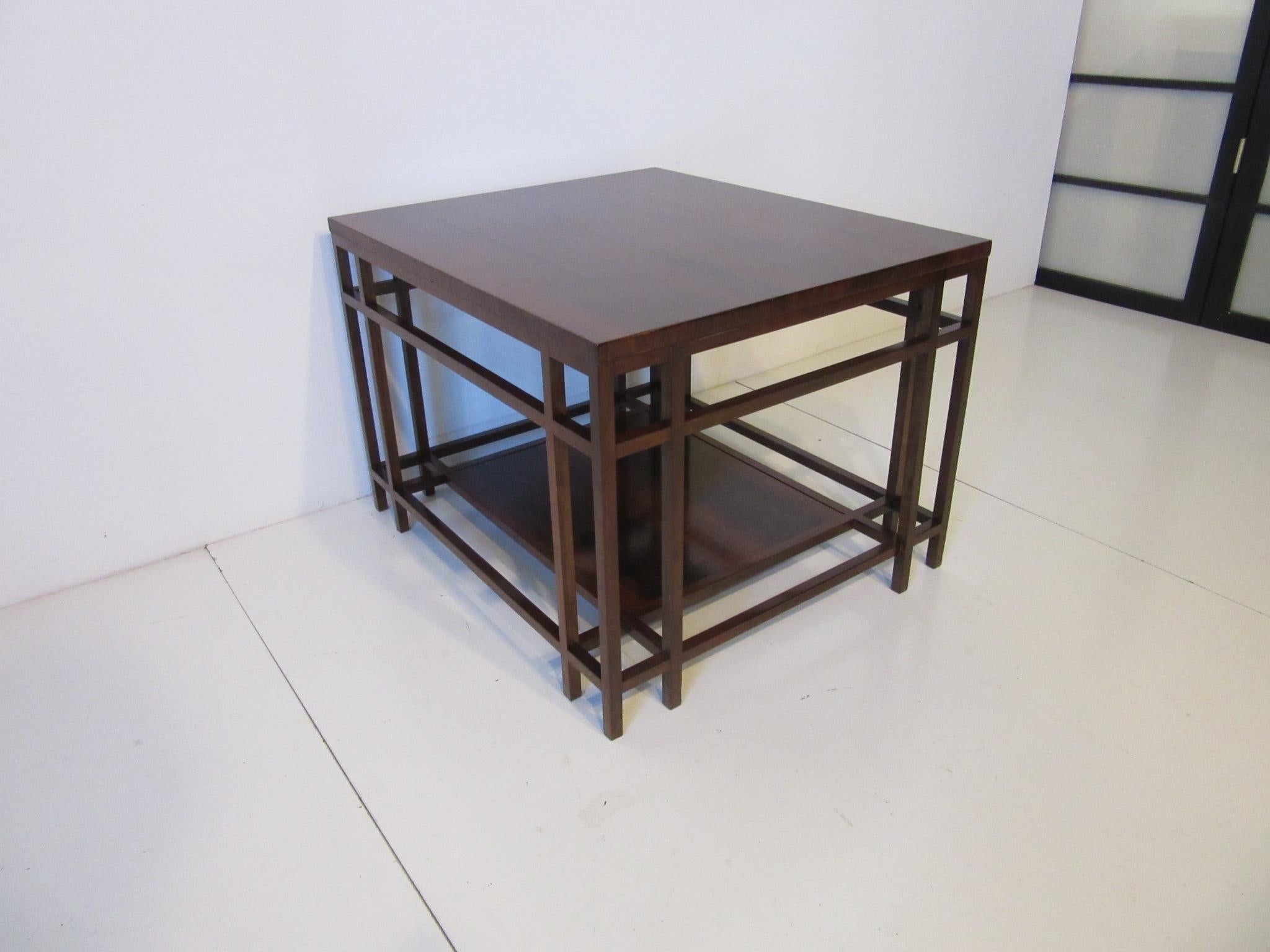 Baker Brazilian Rose Wood Side / End Table  1