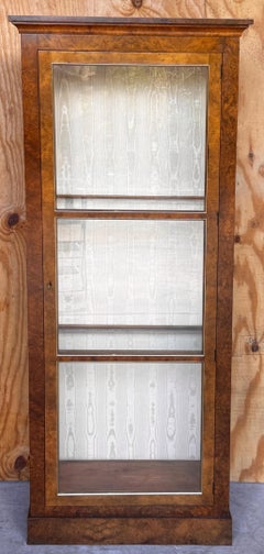 Baker Burl Wood & Glass Vitrine, Collectors Edition