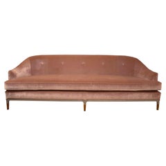 Baker Carnelian by Jean-Louis Denoit Velvet Sofa 3-Seat Sofa Vintage Inspired