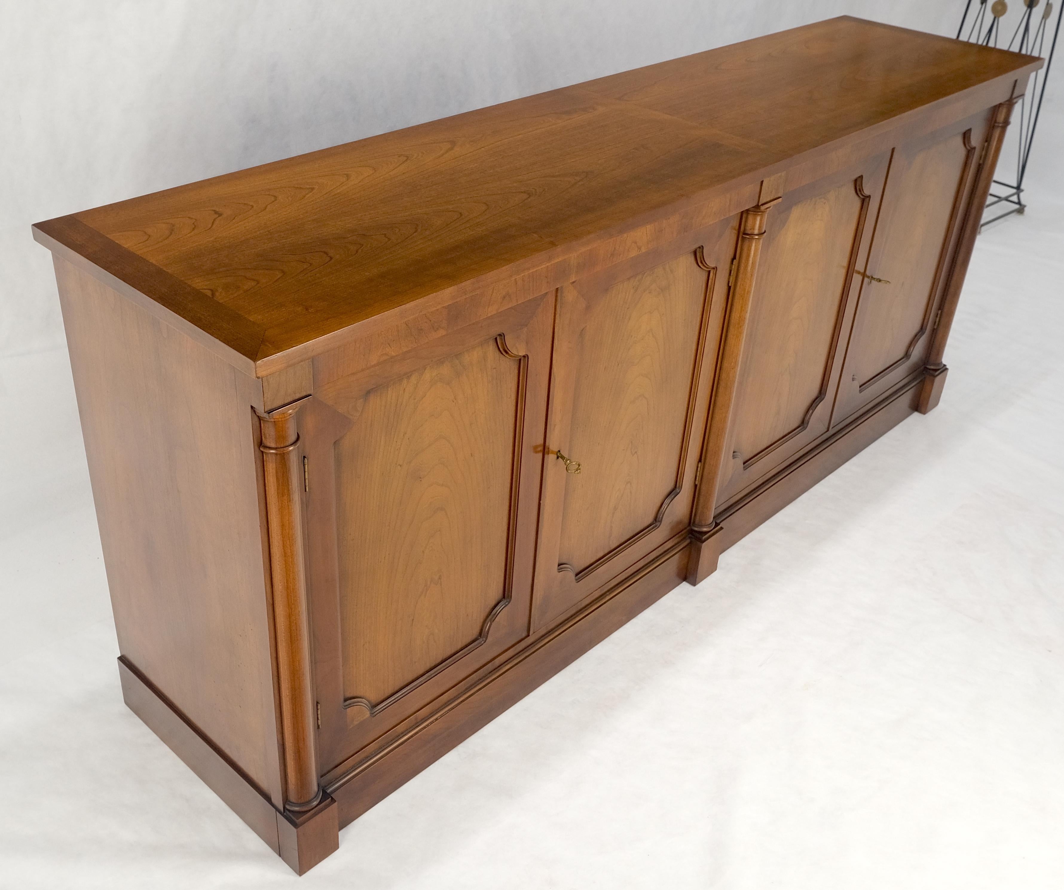Baker Cherry 4 Raised Panel Doors Biedermeier Style Long Sideboard Credenza MINT 7