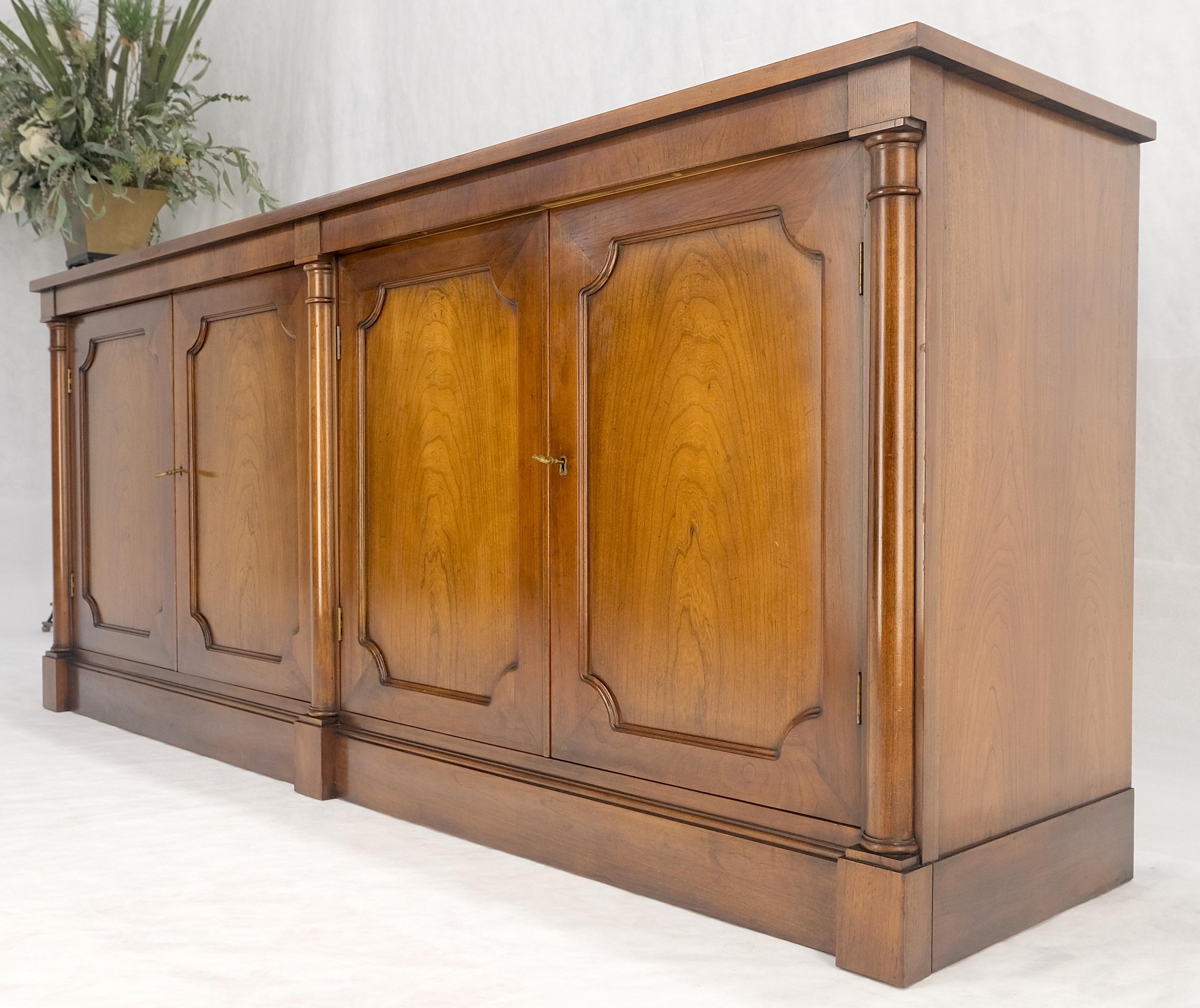 Baker Cherry 4 Raised Panel Doors Biedermeier Style Long Sideboard Credenza MINT 8