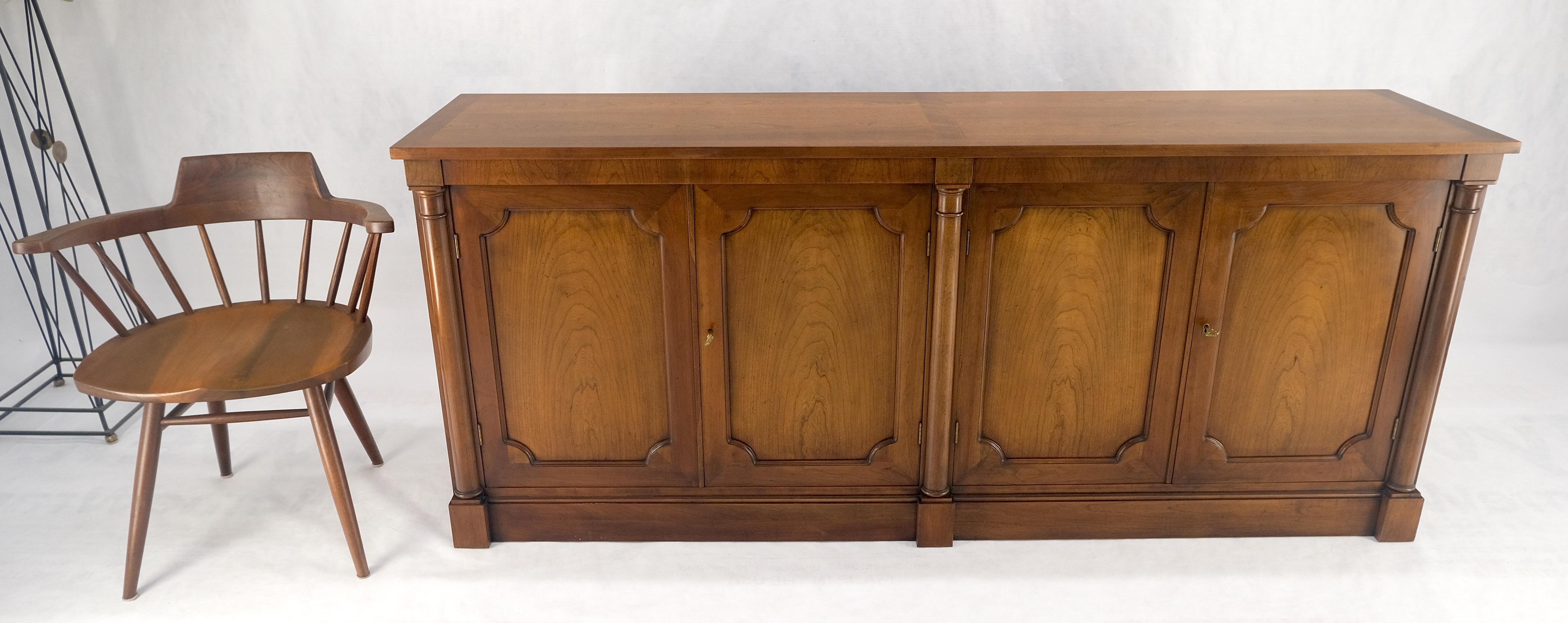 Baker Cherry 4 Raised Panel Doors Biedermeier Style Long Sideboard Credenza MINT 1