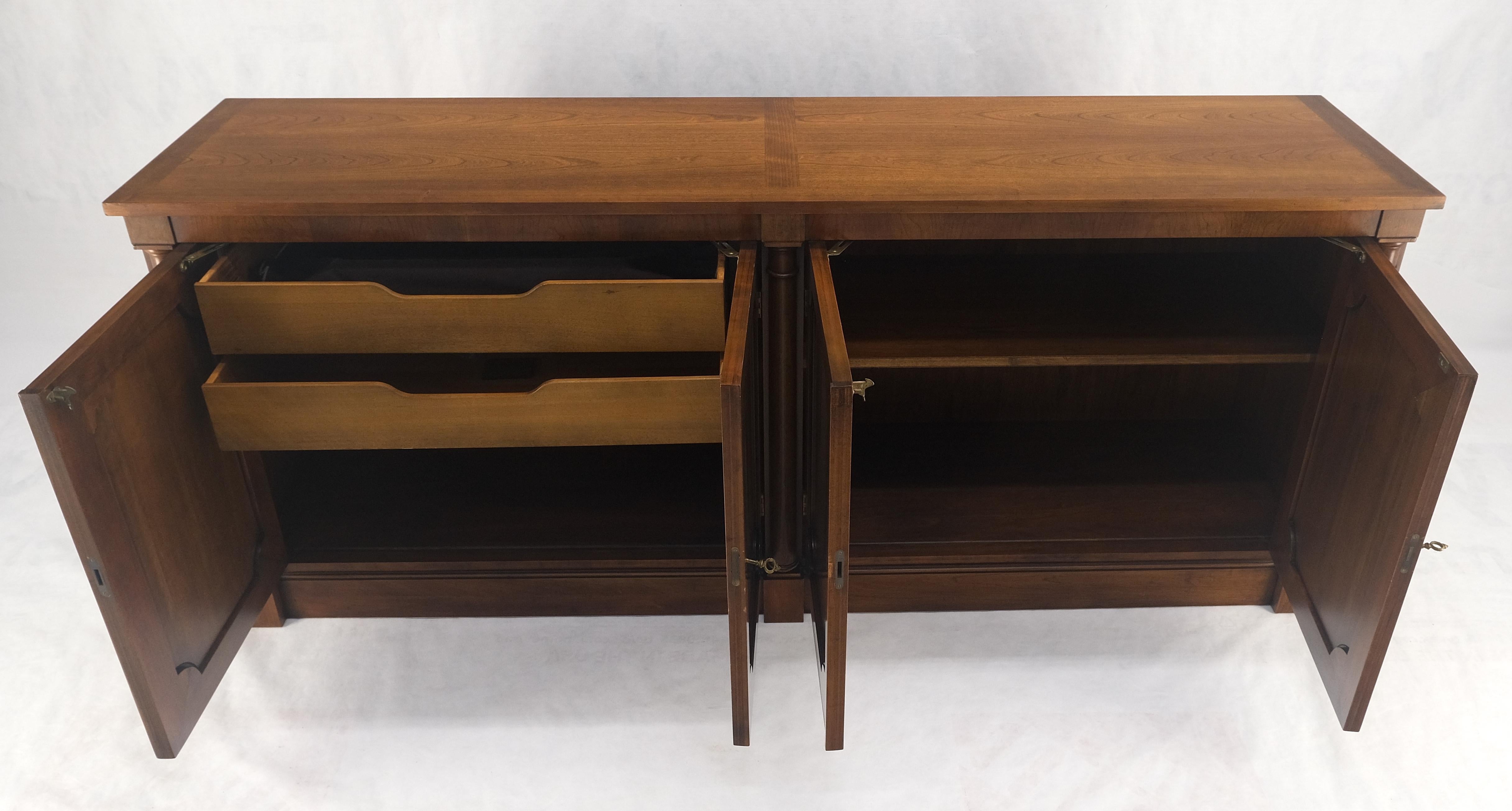 Baker Cherry 4 Raised Panel Doors Biedermeier Style Long Sideboard Credenza MINT 2