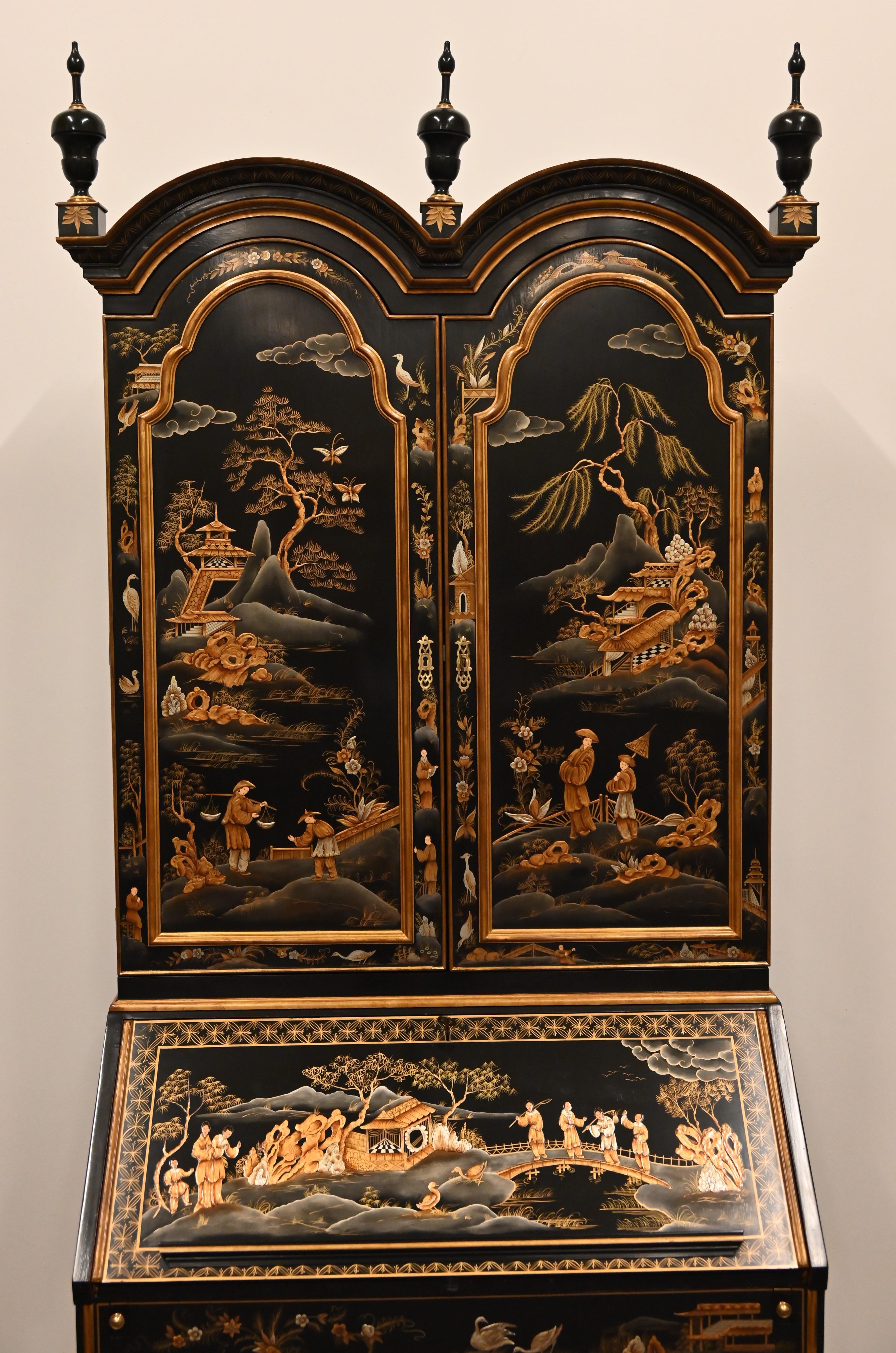 antique oriental secretary desk