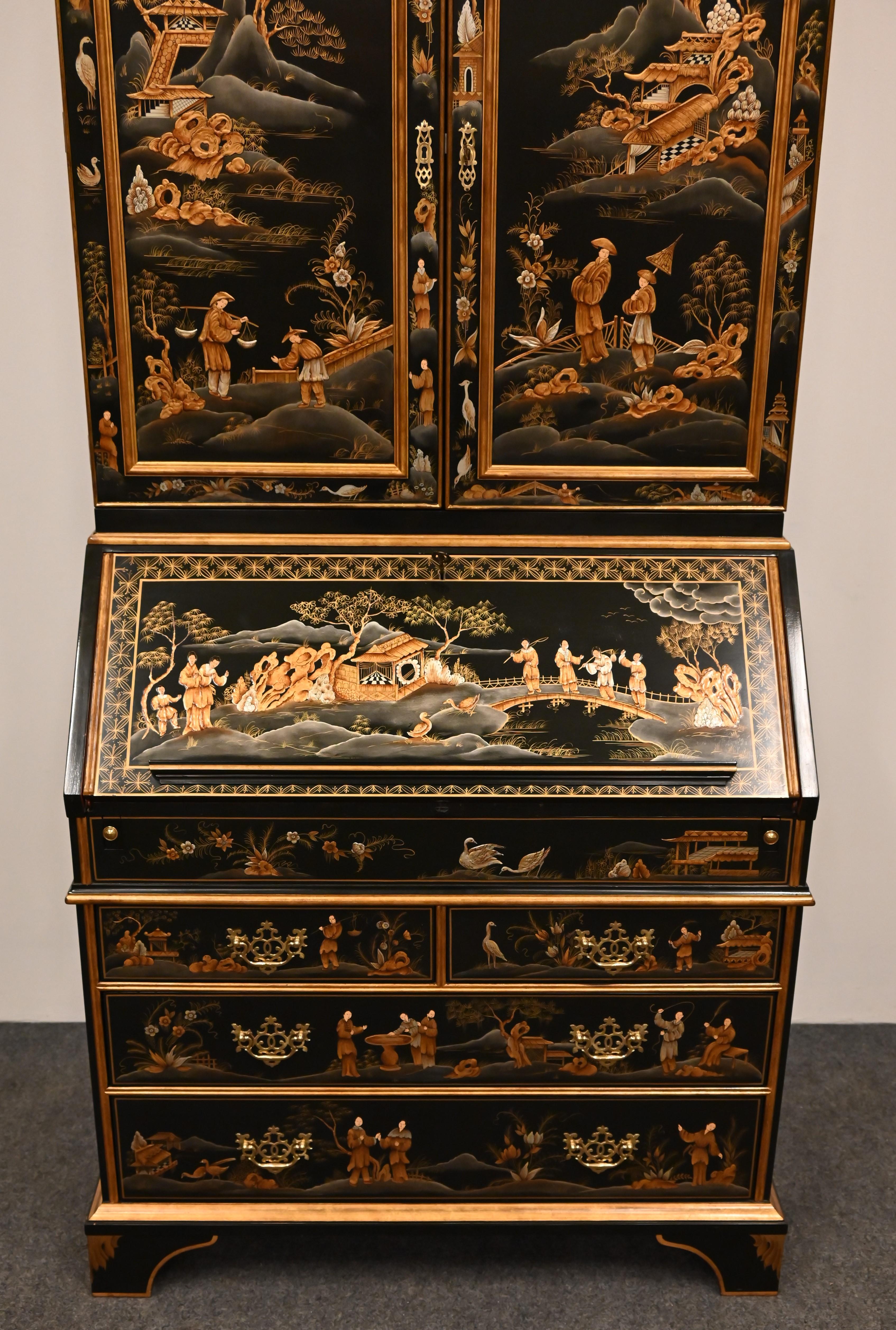 chinoiserie secretary desk