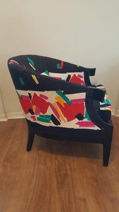 Baker Club Chair in 80s Fabric