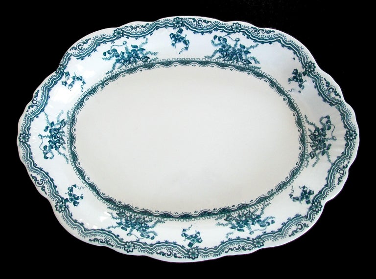 Baker and Co. Ltd, Antique Blue Transfer Decorated Platter, U.K, circa