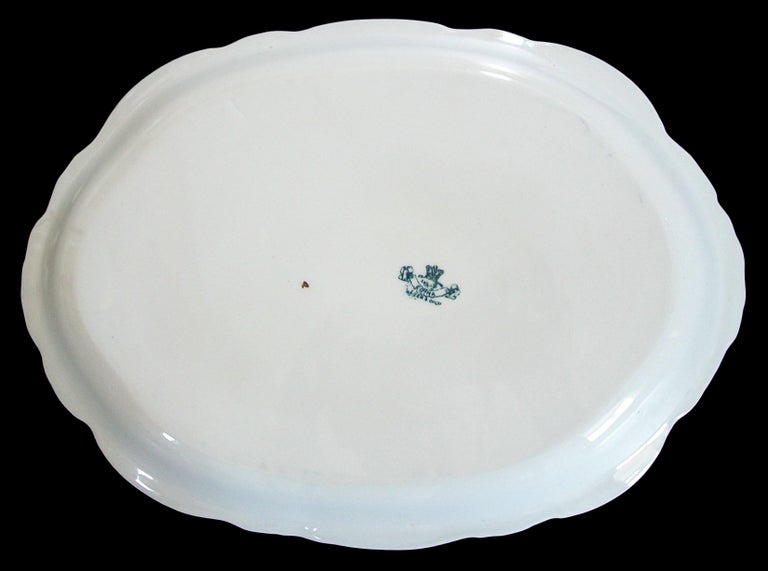 Baker and Co. Ltd, Antique Blue Transfer Decorated Platter, U.K, circa