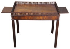 Baker Collectors Edition Chippendale Style Mahogany Tea Tray Table Parlor Accent