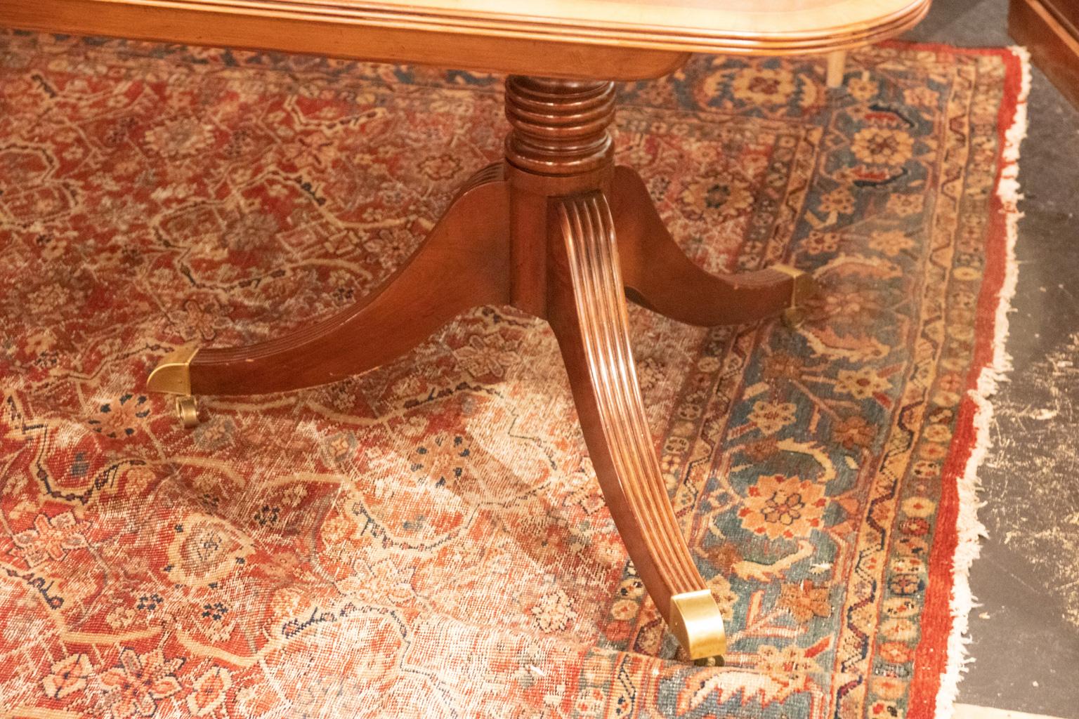 Mahogany Baker Collector's Edition Dining Table, circa 1980s