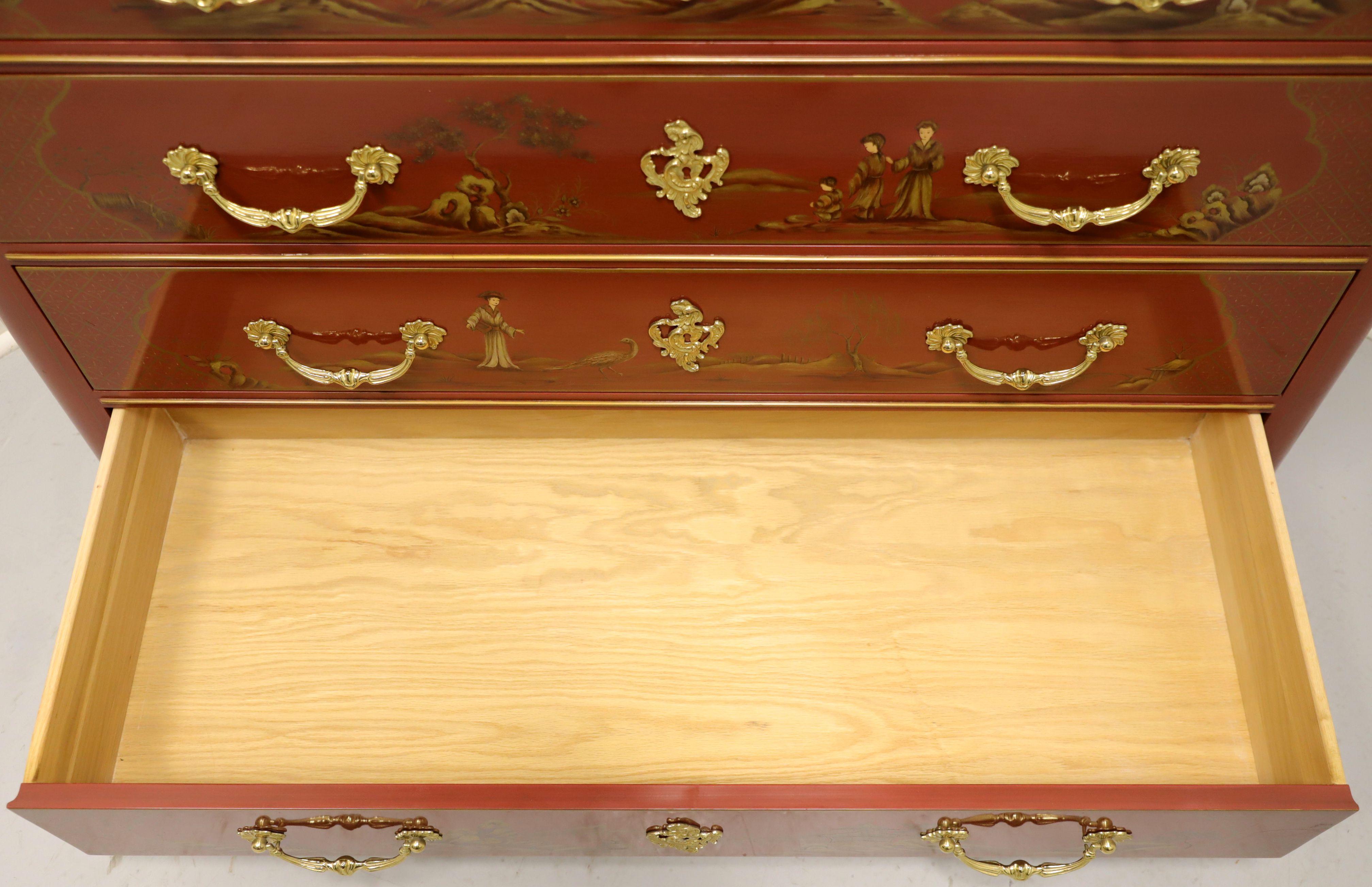 BAKER Collector's Edition Hand Painted Lacquered Chinoiserie Occasional Chest For Sale 1