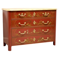 BAKER Collector's Edition Hand Painted Lacquered Chinoiserie Occasional Chest