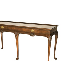 Baker Collector’s Edition Queen Anne Carved & Banded Mahogany Sofa Table 20thC