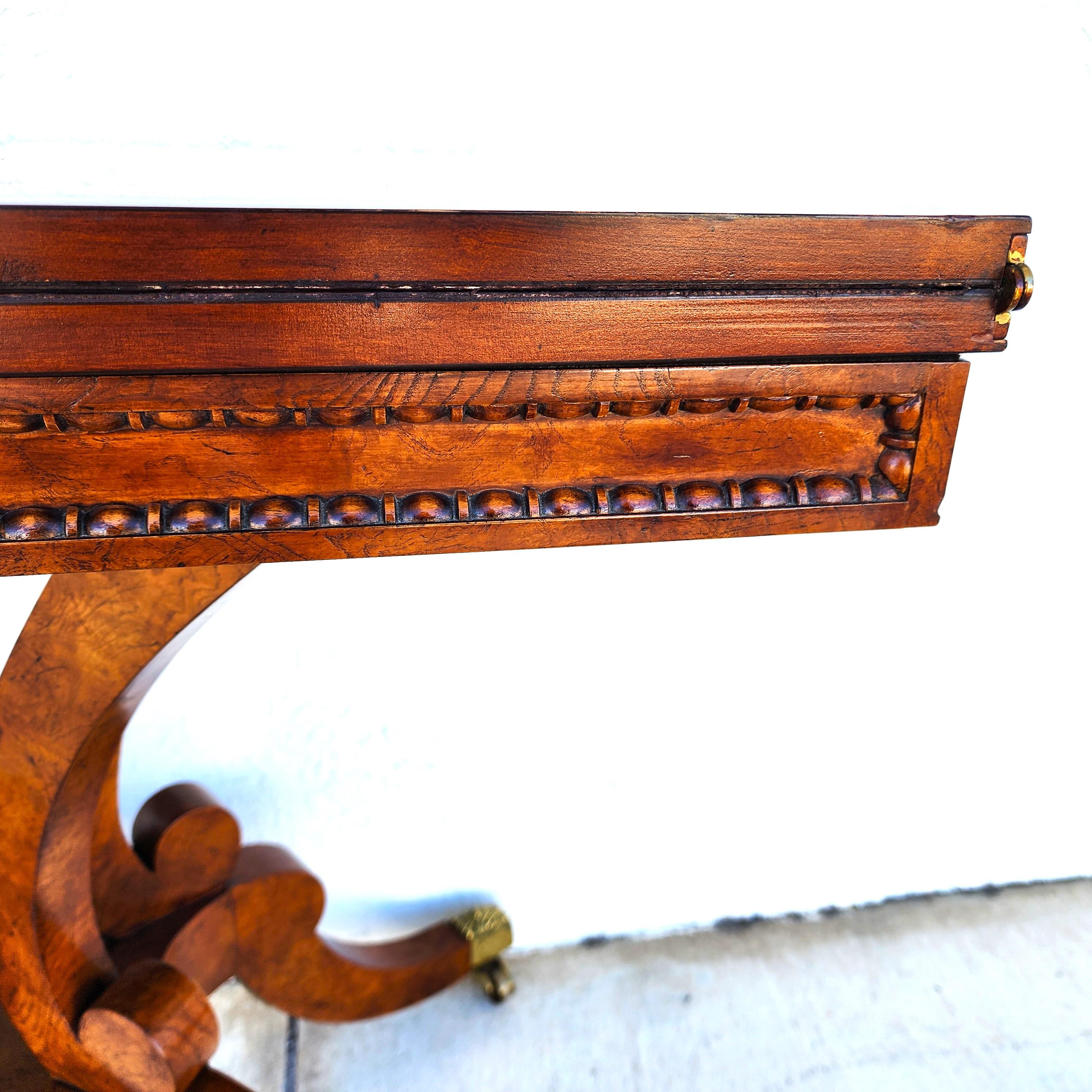Baker Console To Game Table Flip Top Convertible 3