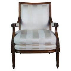 Baker Crown Tulip Collection Französisch Louis XVI Fauteuil Nussbaum Bergere Sessel