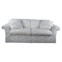 Baker Crown & Tulip Traditional Rolled Arm Down Filled Acanthus Sofa Couch