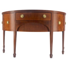 Baker Demilune Mahogany Federal Style Sideboard MINT!
