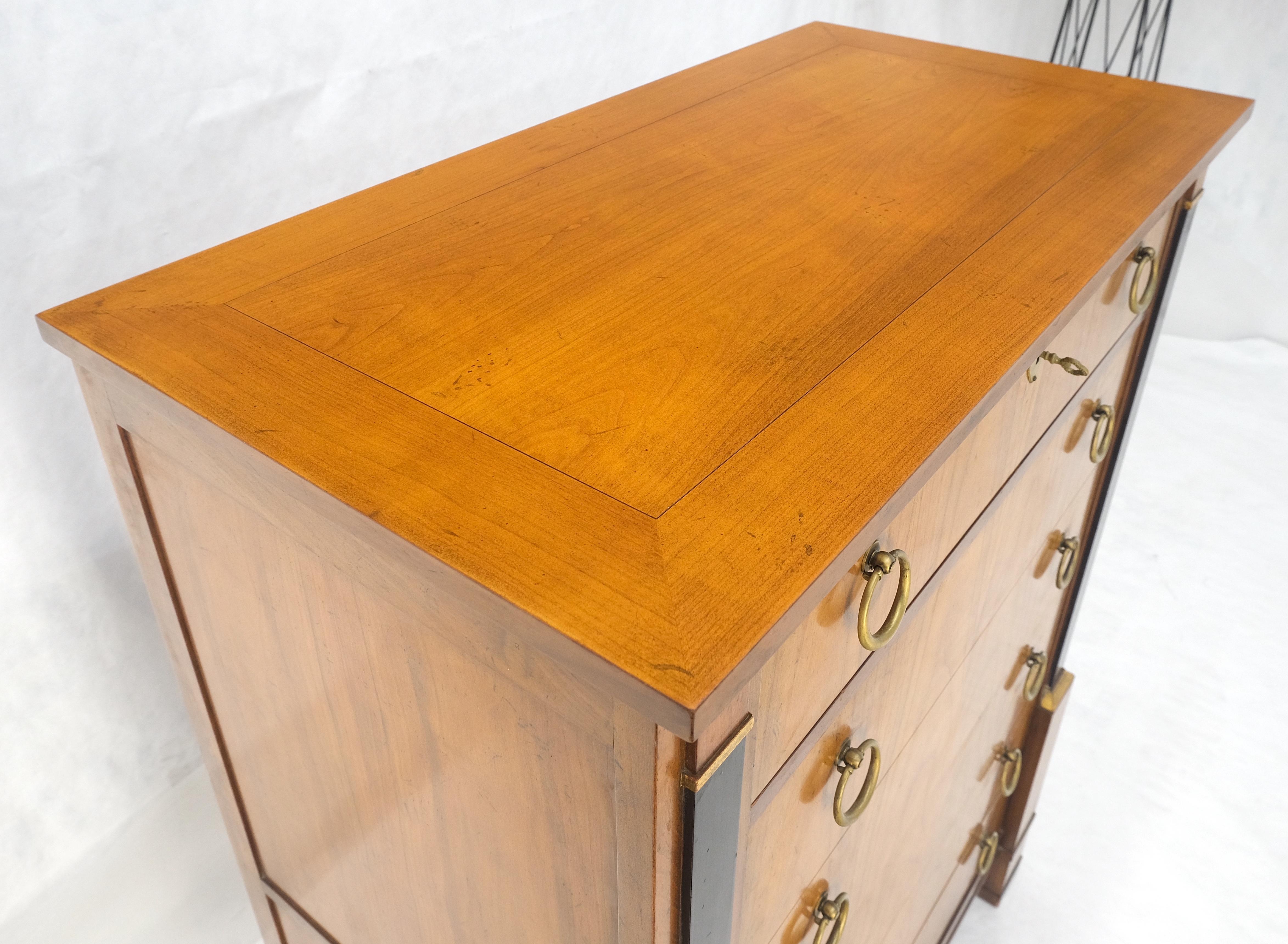 Baker Directoire Empire Style Ring Pulls 6 Drawers High Chest Dresser MINT! in vendita 6