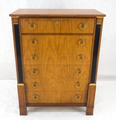 Baker Directoire Empire Style Ring Pulls 6 Drawers High Chest Dresser MINT!