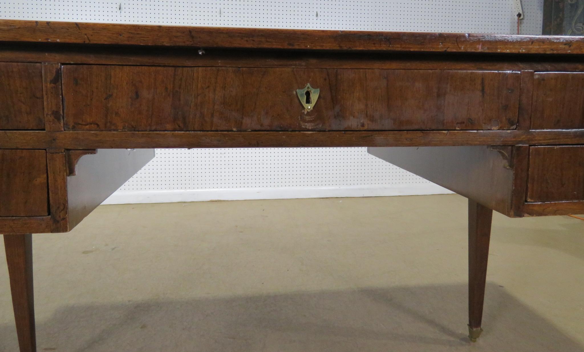 Baker Directoire Style Leather Top Writing Desk 2