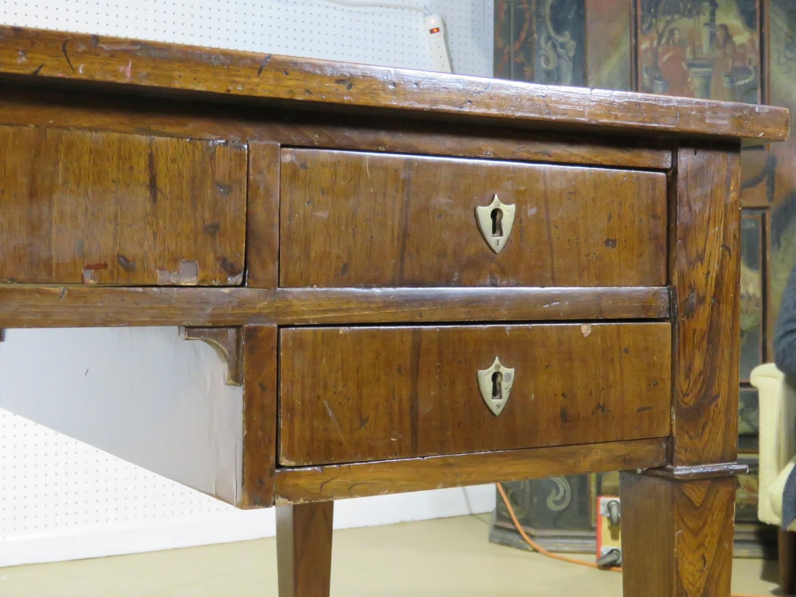 Baker Directoire Style Leather Top Writing Desk 4