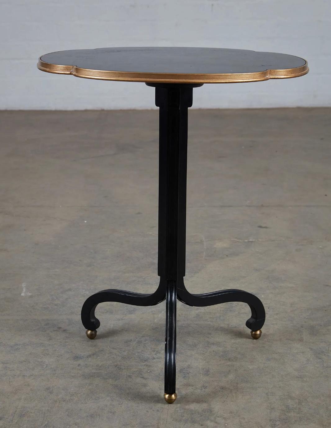 Baker Ebonized Occasional Table In Good Condition For Sale In Atlanta, GA