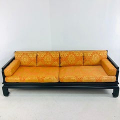 Baker Ebonized Ming Sofa