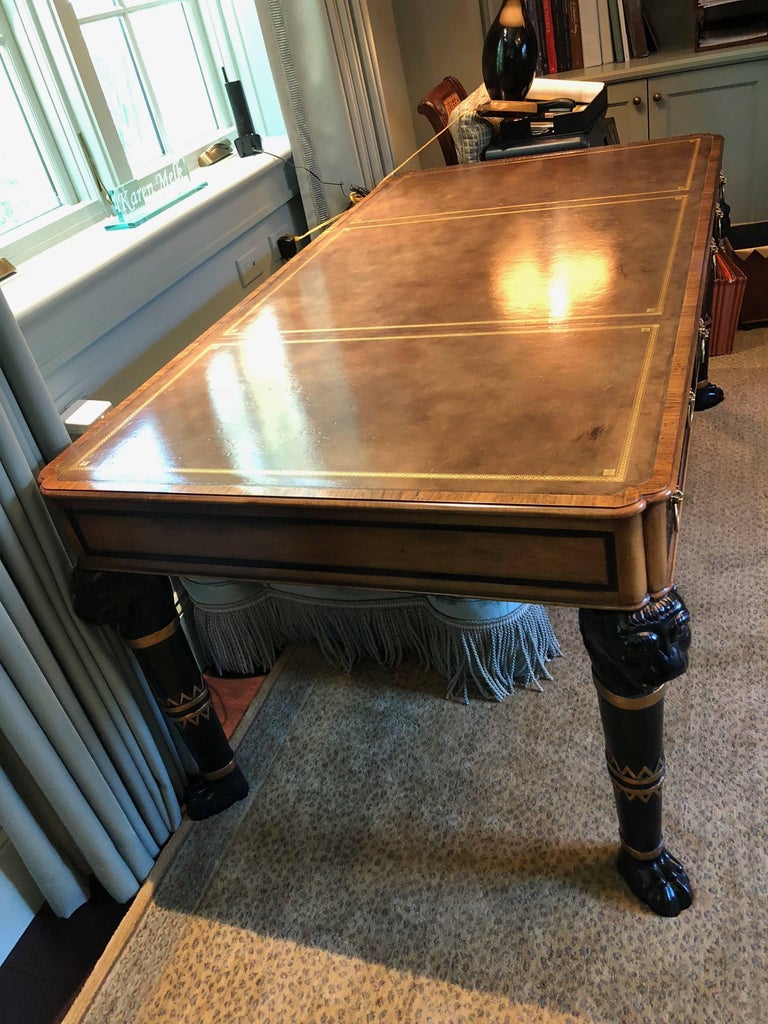 Baker Egyptian Style Writing Desk Table at 1stDibs