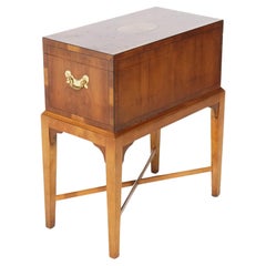 Baker English Hepplewhite Style Kingwood & Satinwood Inlaid Cellarette, 20th C