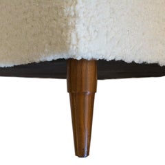 Baker-Era Demi Loaf Shearling/Boucle Foot Stool