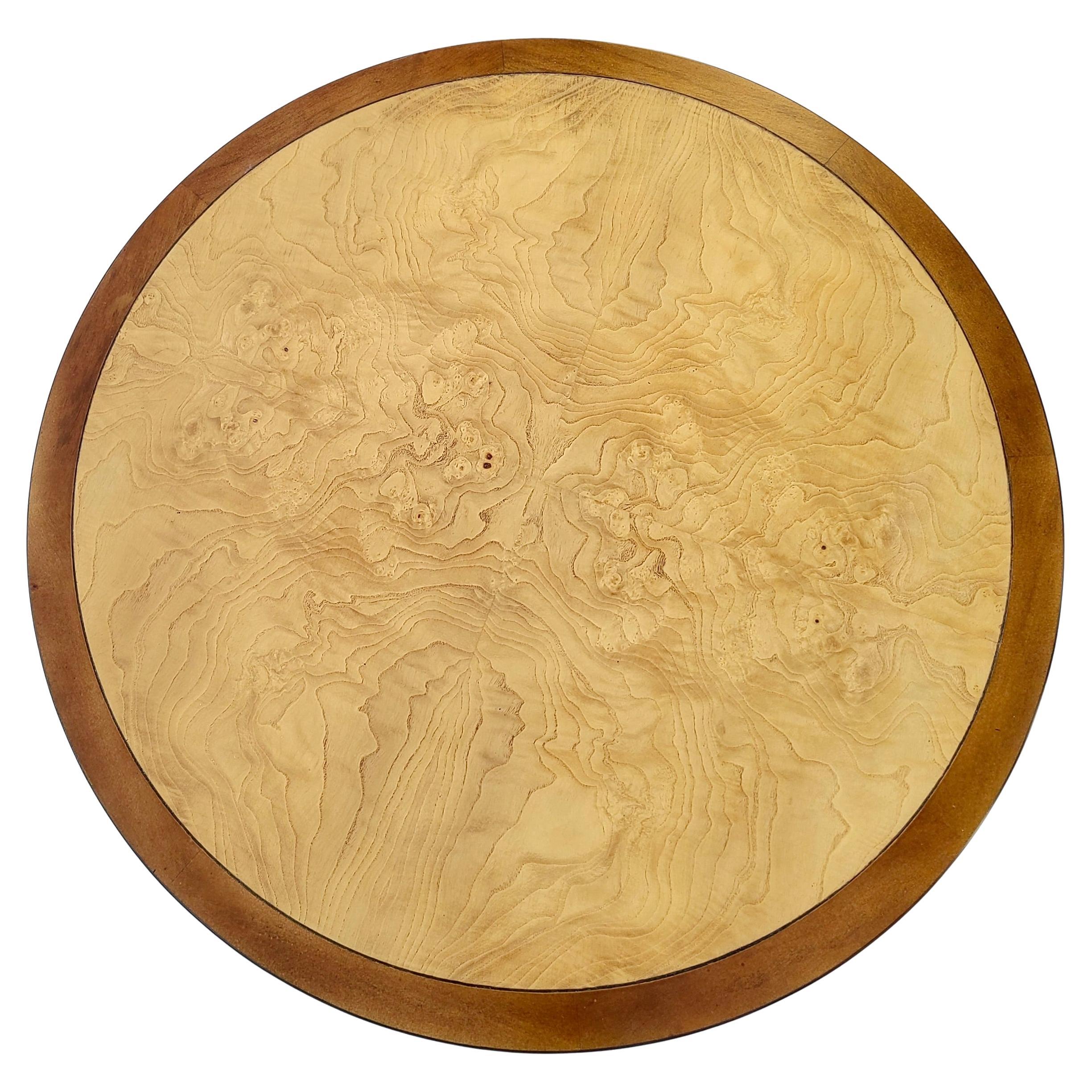 Table de lampe Baker Far East Olivewood Burl (bois d'olivier) Michael Taylor Bon état - En vente à Fraser, MI